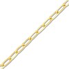 Thumbnail Image 2 of Solid Paperclip Chain Necklace 14K Yellow Gold 24" 5.25mm