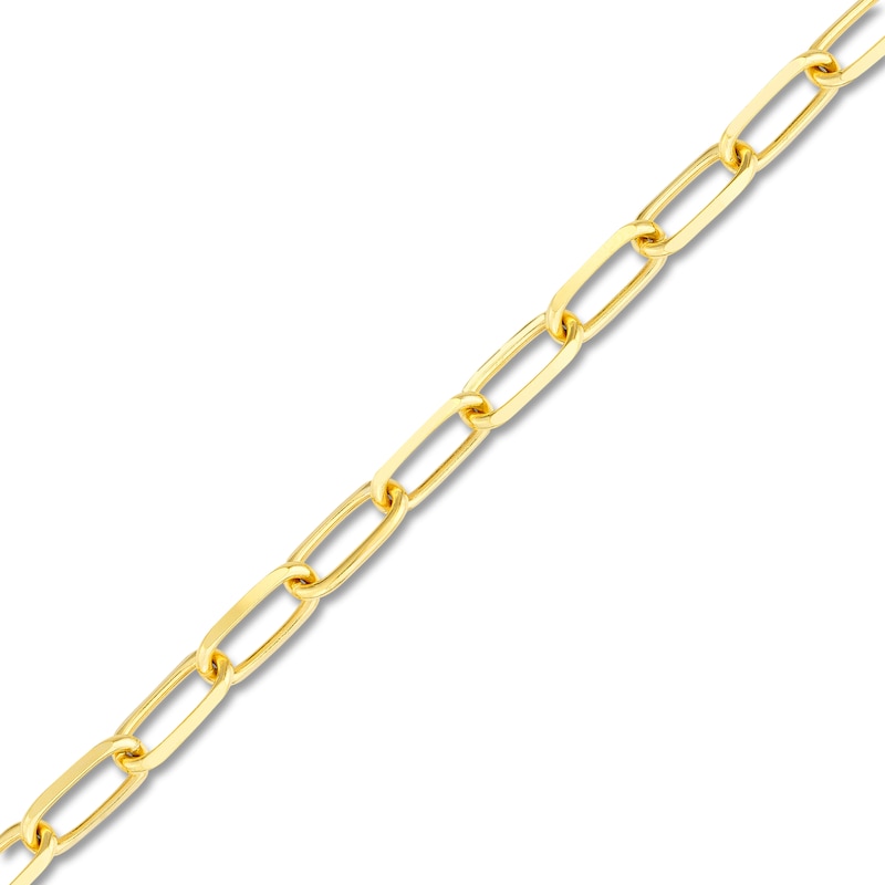 Main Image 2 of Solid Paperclip Chain Necklace 14K Yellow Gold 24" 5.25mm
