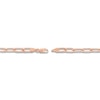 Thumbnail Image 3 of Solid Paperclip Chain Necklace 14K Rose Gold 24" 5.25mm