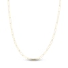 Thumbnail Image 1 of Solid Paperclip Chain Necklace 14K Yellow Gold 16" 3.4mm