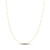 Thumbnail Image 0 of Solid Paperclip Chain Necklace 14K Yellow Gold 16" 3.4mm