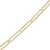 Thumbnail Image 2 of Solid Paperclip Chain Necklace 14K Yellow Gold 18" 3.4mm