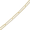Thumbnail Image 2 of Solid Paperclip Chain Necklace 14K Yellow Gold 24" 3.4mm