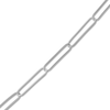 Thumbnail Image 2 of Solid Paperclip Chain Necklace 14K White Gold 18" 3.4mm
