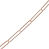 Thumbnail Image 2 of Solid Paperclip Chain Necklace 14K Rose Gold 30" 3.4mm