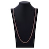 Thumbnail Image 4 of Solid Paperclip Chain Necklace 14K Rose Gold 30" 3.4mm