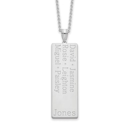 Six Name Family Pendant 18"