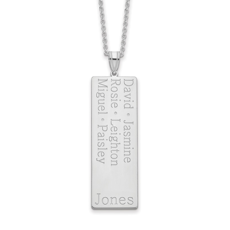 Main Image 1 of Six Name Family Pendant 18"