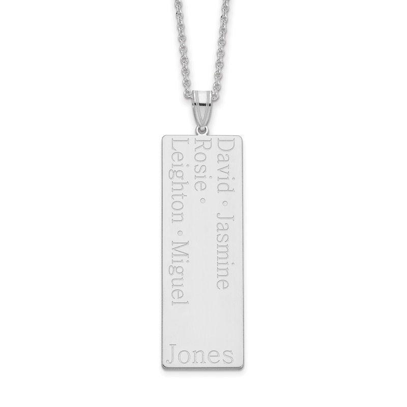 Main Image 2 of Six Name Family Pendant 18"