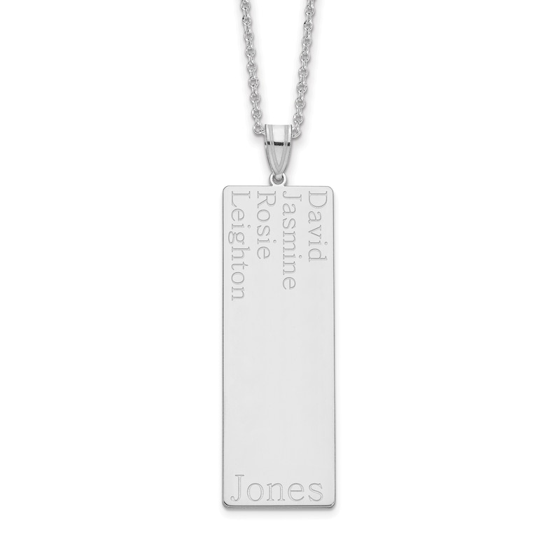 Main Image 3 of Six Name Family Pendant 18"