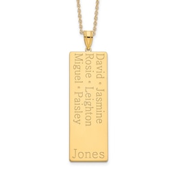 Six Name Family Pendant 18"