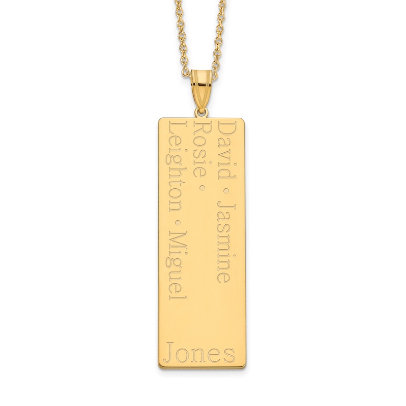 Main Image 2 of Six Name Family Pendant 18"