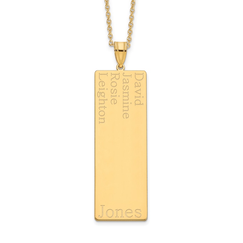 Main Image 3 of Six Name Family Pendant 18"