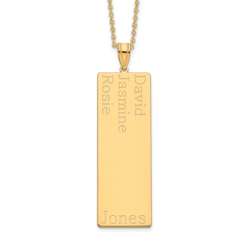 Main Image 4 of Six Name Family Pendant 18"