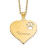 Thumbnail Image 1 of Heart with Paw Print Cut Out Pendant 18"