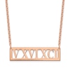 Thumbnail Image 1 of Roman Numeral Bar Necklace 18"