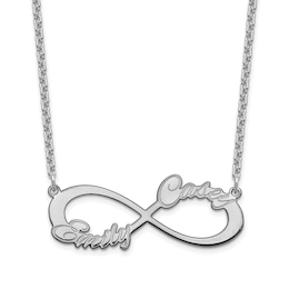 Two Name Infinity Necklace 18"