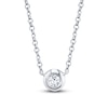 Thumbnail Image 0 of Shy Creation Diamond Necklace 1/20 ct tw Round 14K White Gold SC55003228