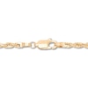 Thumbnail Image 2 of Solid Glitter Rope Necklace 14K Yellow Gold 20" 3mm