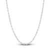 Thumbnail Image 0 of Solid Glitter Rope Necklace 14K White Gold 24" 3mm