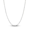 Thumbnail Image 1 of Solid Glitter Rope Necklace 14K White Gold 24" 3mm