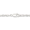 Thumbnail Image 1 of Solid Glitter Rope Necklace 14K White Gold 24" 3mm