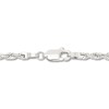 Thumbnail Image 2 of Solid Glitter Rope Necklace 14K White Gold 24" 3mm