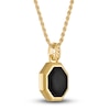 Thumbnail Image 2 of 1933 by Esquire Men's Black Onyx Necklace 14K Yellow Gold-Plated Sterling Silver 22"