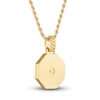 Thumbnail Image 2 of 1933 by Esquire Men's Black Onyx Necklace 14K Yellow Gold-Plated Sterling Silver 22"