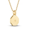 Thumbnail Image 3 of 1933 by Esquire Men's Black Onyx Necklace 14K Yellow Gold-Plated Sterling Silver 22"