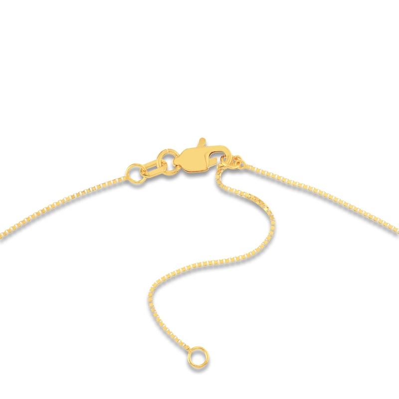 Main Image 3 of Solid Box Chain Necklace 14K Yellow Gold 18" 0.66mm
