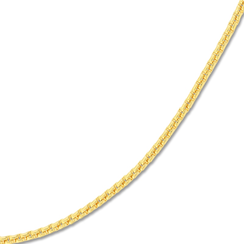 Main Image 2 of Round Solid Box Chain Necklace 14K Yellow Gold 20&quot; 1.75mm