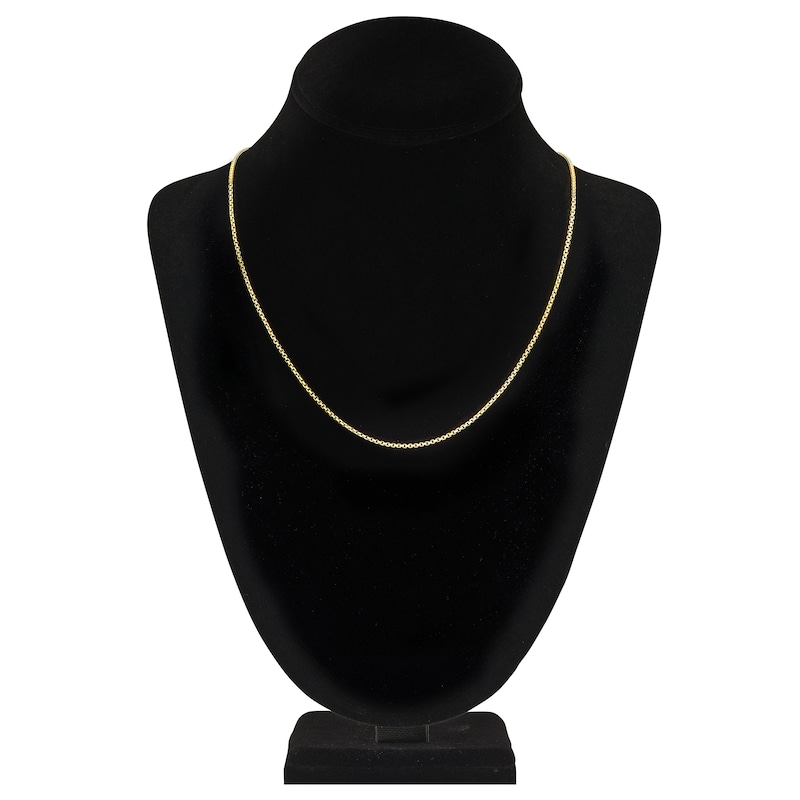 Main Image 4 of Round Solid Box Chain Necklace 14K Yellow Gold 20&quot; 1.75mm