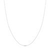 Thumbnail Image 1 of Diamond-Cut Solid Cable Chain Necklace 14K White Gold 18" 0.8mm