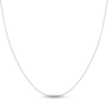 Thumbnail Image 1 of Diamond-Cut Solid Cable Chain Necklace 14K White Gold 20" 0.8mm