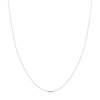 Thumbnail Image 1 of Diamond-Cut Solid Cable Chain Necklace 14K White Gold 24" 0.8mm