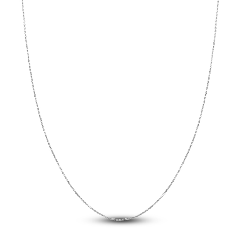 Diamond-Cut Solid Cable Chain Necklace 14K Gold 16" 1.05mm