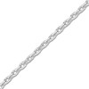 Thumbnail Image 2 of Diamond-Cut Solid Cable Chain Necklace 14K White Gold 18" 1.05mm