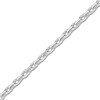 Thumbnail Image 2 of Diamond-Cut Solid Cable Chain Necklace 14K White Gold 20" 1.05mm