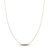 Thumbnail Image 1 of Diamond-Cut Solid Cable Chain Necklace 14K Rose Gold 16" 1.05mm