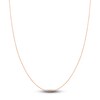 Thumbnail Image 1 of Diamond-Cut Solid Cable Chain Necklace 14K Rose Gold 18" 1.05mm