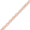 Thumbnail Image 2 of Diamond-Cut Solid Cable Chain Necklace 14K Rose Gold 20" 1.05mm
