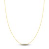 Thumbnail Image 1 of Diamond-Cut Solid Cable Chain Necklace 14K Yellow Gold 20" 1.05mm