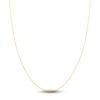 Thumbnail Image 1 of Diamond-Cut Solid Cable Chain Necklace 14K Yellow Gold 24" 1.05mm