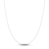 Thumbnail Image 1 of Diamond-Cut Solid Cable Chain Necklace 14K White Gold 16" 1.15mm
