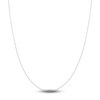 Thumbnail Image 1 of Diamond-Cut Solid Cable Chain Necklace 14K White Gold 18" 1.15mm