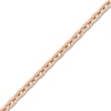 Thumbnail Image 2 of Diamond-Cut Solid Cable Chain Necklace 14K Rose Gold 20" 1.15mm