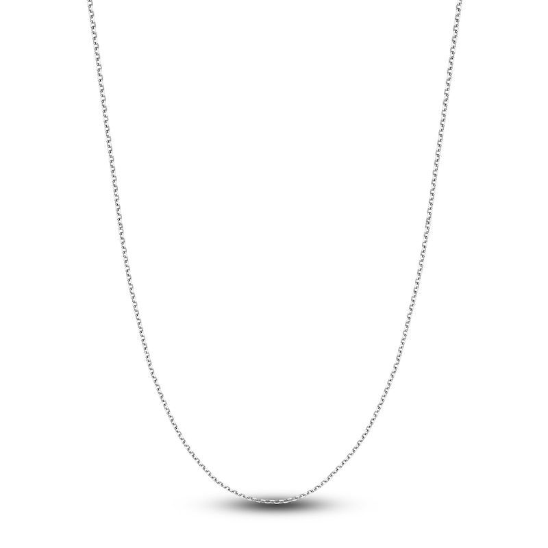 Diamond-Cut Solid Cable Chain Necklace 14K Gold 24" 1.5mm