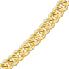 Thumbnail Image 2 of Hollow Curb Link Necklace 14K Yellow Gold 22" 7.4mm