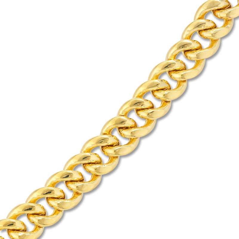 Main Image 2 of Hollow Curb Link Necklace 14K Yellow Gold 30" 7.4mm